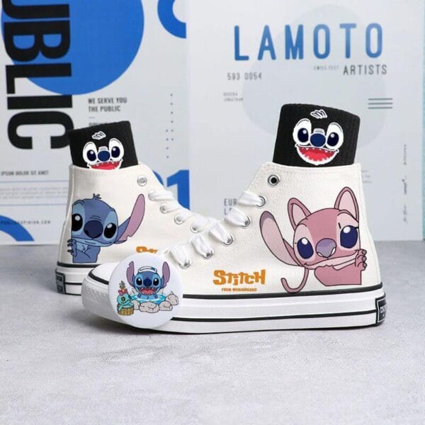zapatillas stitch y angel